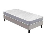 Matelas Ryad + sommier Newkit - 90x190 - Ressorts - Hauteur 21 cm - Très ferme