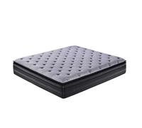 Matelas - SAMPUR - 140x190 cm - Double surmatelas - Accueil mémoire de forme - Ressorts ensachés
