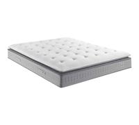 Matelas Simmons 651 Ressorts Ensachés Surmatelas Intégré Sw5 160x200 Blanc
