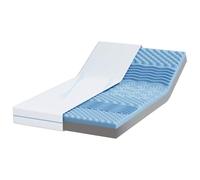 Matelas simple 120 x 200 cm blanc | Mousse orthopédique, soutien moyen, design minimaliste, surface lisse