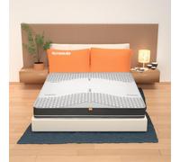 Matelas simple 80 x 195, mousse à mémoire de forme + ressorts ensachés, hauteur 25 cm, dispositif médical orthopédique, semi-rigide, revêtement carbone antistatique, hypoallergénique, 100 % fabriqué