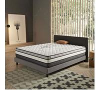 COSMOS - Matelas 160x200 cm - Très Épais 30 cm - Solar - Mousse HR à Mémoire de Forme + Blue Latex - Confort Ferme, Réversible Face été/Hiver, Très Durable, Aérateur, 7 Zones, Sommeil Réparateur