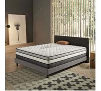 COSMOS - Matelas 180x200 cm - Très Épais 30 cm - Solar - Mousse HR à Mémoire de Forme + Blue Latex - Confort Ferme, Réversible Face été/Hiver, Très Durable, Aérateur, 7 Zones, Sommeil Réparateur
