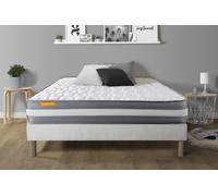 Matelas + Sommier 140x190 Memo Plus Memoire De Forme 3 Zones