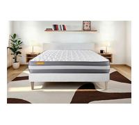 Matelas + sommier 140x190 Memo Plus Mémoire de forme 3 zones