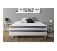 Matelas + sommier 140x200 Memo Plus Memoire de forme 3 zones
