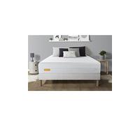 Matelas + sommier 160x200 Memo Bio Mousse à mémoire de forme 5 zones de confort Maxi épaisseur Déhoussable