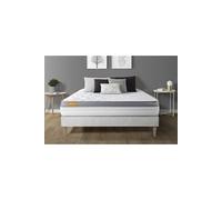 Matelas + sommier kit blanc 180x200 Memo Zen Mousse à mémoire de forme MAXI épaisseur