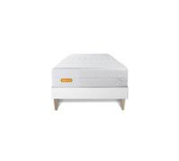 Matelas + sommier kit blanc 90x190 Memo Bio Mousse à mémoire de forme Maxi épaisseur Déhoussable