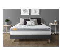 Matelas + sommier kit gris 180x200 Memo Zen Mousse a memoire de forme MAXI epaisseur