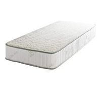 Matelas + Sommier Supreme Orthopedique 90x200 x 22,5 cm - Tres Ferme - Face Hiver 4 cm de Memoire de Forme 75 kg/m3 + Laine Merinos - Ame Poli Lattex