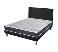 Matelas + Sommier + Tete SR9 Deco 160x200 Rubis - H. 21 cm - Soutien très ferme