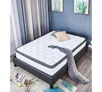 Matelas sunny a Ressorts Ensaches + 4 cm Memoire de Forme 80 Kg/m3 - 70x190 Hauteur +/- 27 cm - Accueil Moelleux - Soutien Ferme + Oreiller Visco - 7