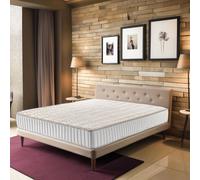 Matelas Supreme Orthopedique 140x200 x 22,5 cm - Ferme - Face Hiver 4 cm de Memoire de Forme 75 kg/m3 + - Ame Poli Lattex Haute Densite -