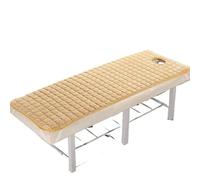 Matelas Table de Massage Matelas de beauté avec trous/sans trous Massage et physiothérapie Tuina salon fin antidérapant(Camel Thin W Hole,190cm80cm)