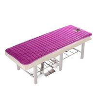 Matelas Table de Massage Matelas de beauté avec trous/sans trous Massage et physiothérapie Tuina salon fin antidérapant(Purple1Thin W Hole,180cm60cm)