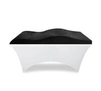 Matelas Table De Massage Surmatelas en mousse for table de salon de coiffure, matelas en éponge, surmatelas incurvé en mousse à mémoire de forme for cils, matelas for lit de cils Coussin Massage(Black