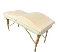 Matelas Table De Massage Table de massage en mousse for spa, lit de beauté, surmatelas incurvé for salon, matelas Anatomica Wave, surmatelas en mousse à mémoire de forme(White)