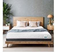 Matelas TANHK de circulation d'air frais 160x190 cm Souple à mi-ferme Hypoallergénique Housse amovible Fabriquée en Italie