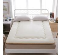Matelas Tatami Japonais Velours Agneau 5cm Ultra Doux Pliable Antidérapant Respiratoire Matelassé Cashmere Doux Pour La Peau Sangles Antidérapantes Chaud Hiver Toutes Saisons Dortoir Maison Camping