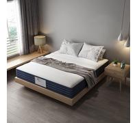 Matelas TEENO en mousse de polyuréthane et 2 cm de mousse à mémoire de forme (140 x 190 x 22 cm)