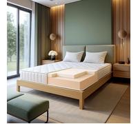 Matelas 120x200 en Mémoire de Forme | Hauteur 20 cm | Orthopédique & Ignifuge | Revêtement Anallergique et Antibactérien |