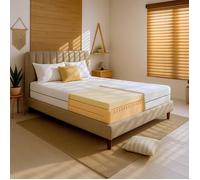 Matelas - THE WHITE STONE - Memory Waterfoam - 160 x 190 cm - 14 cm - Hypoallergénique & respirant