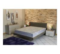 Matelas Tissu Bambou Naturel 100x200 x 24 cm Confort Ferme - Ame Poli Lattex Haute Densité - hypoallergénique Blanc