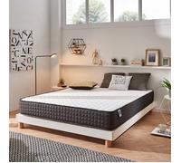 Matelas Titanium 90x190 cm - Épais epaisseur 24 cm - Mousse mémoire de forme HR,Blue Latex,Hypoallergénique - Face été/hiver - 7
