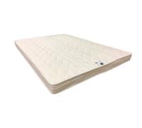 Matelas Très Ferme Pour Canapé Lit + Alèse 160x200 X 10 Cm - 5 Zones De Confort - Noyau Poli Lattex Hr Dernière Génération - Très Respirant Blanc