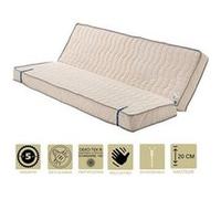 Literie -Matelas Très Ferme Pour Clic Clac 120x190 x 20 cm - Dim Assise 60 cm - 5 zones de Confort - Déhoussable Housse Lavable - N