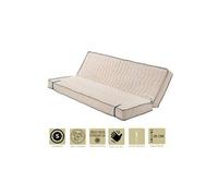 Matelas très ferme pour clic clac 120x190 x 20 cm - dim assise 60 cm - 5 zones de confort - déhoussable housse lavable - noyau mousse poli lattex ha