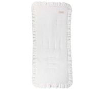 Matelas universel respirant pour poussette - Compatible - Bugaboo - Jané, Inglesina, Easywalker, Kinderkraft, UPPAbaby - Housse d'été pour poussette (harnais oui, gaufré blanc)