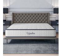 Matelas UPSILON 140x190 cm-Hybride-Ressorts Ensachés-Mémoire de Forme-Mousse HR 35 kg-Blue Latex-Confort Mi-ferme-Réversible-24cm