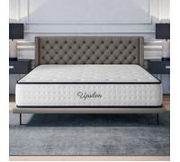 Matelas UPSILON 160x200 cm-Hybride-30 CM-Ressorts Ensachés-Mémoire de Forme-Mousse HR 35 kg-Blue Latex-Confort mi-ferme-Réversible
