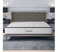 Matelas UPSILON 180x200 cm-24 cm-Mousse à mémoire de forme HR 35 kg-7 zones-BLUE LATEX-Ergonomique-Face été-hiver-Confort ferme