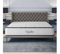 Matelas UPSILON 180x200 cm-Epaisseur 30 cm-Ferme-7 zones de confort-Mousse à mémoire adaptative-HR 35 kg-Blue Latex-Face été-hiver