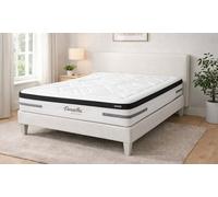 Matelas Versailles hybride 24 cm mémoire de forme et ressorts ensachés : 180 x 200 cm