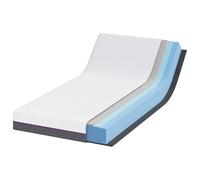 Matelas viscoélastique 100 x 200 cm | Mousse à mémoire de forme orthopédique, soutien moyen, respirant, taille simple