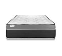 Matelas VITAL CARE 90 x 180 cm - 26cm - Ressorts ensachs et mmoire de forme - Moelleux - Matelas Blanc