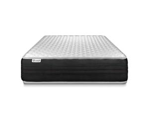 Matelas VITALMEMO ONE 105 x 190 cm - 24cm - Mousse polyurthane mmoire de forme - Enveloppant - Matelas Blanc - Avec couette et oreillers