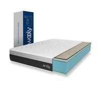 Matelas WOOLY LEVEL XL 90x200 cm-Hauteur 30 cm-Mousse GEL rafraîchissant-Mémoire de forme-Haute Densité-Laine-Latex70-Confort ferme