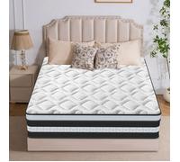 Matelas160x200 cm - Mousse Mémoire de Forme et Ressorts Ensachés 8 Zones -Fermeté H3 -Confort Ergonomique Supreme -Certifié