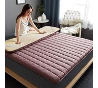 Matelassé Couleur Unie Sol Matelas Mat antidérapante Épaissir Tatami Matelas Japonais Pliant Futon Portable Matelas Anti Acarien pour Camping Yoga EtcD-180x200cm(71x79inch)
