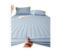 Matelassé Respirant Surmatelas Housse de Matelas imperméable, protège-Matelas, Drap-Housse Silencieux, Couleur Unie(3,Twin XL)