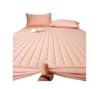 Matelassé Respirant Surmatelas Housse de Matelas imperméable, protège-Matelas, Drap-Housse Silencieux, Couleur Unie(2,Twin)