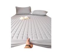 Matelassé Respirant Surmatelas Housse de Matelas imperméable, protège-Matelas, Drap-Housse Silencieux, Couleur Unie(5,Twin XL)