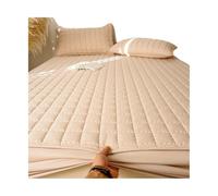 Matelassé Respirant Surmatelas Housse de Matelas imperméable, protège-Matelas, Drap-Housse Silencieux, Couleur Unie(4,Twin)