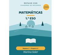 Matemáticas 1.º ESO. Cuaderno de refuerzo: Repasa 1.º y prepara 2.º. Con todas las soluciones. Números, álgebra, geometría y más