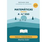 Matemáticas A 4.º ESO. Cuaderno de refuerzo: Opción de enseñanzas aplicadas: finanzas, funciones, medida y estadística. Repasa 4.º y prepara el Bachillerato. Con teoría y todas las soluciones